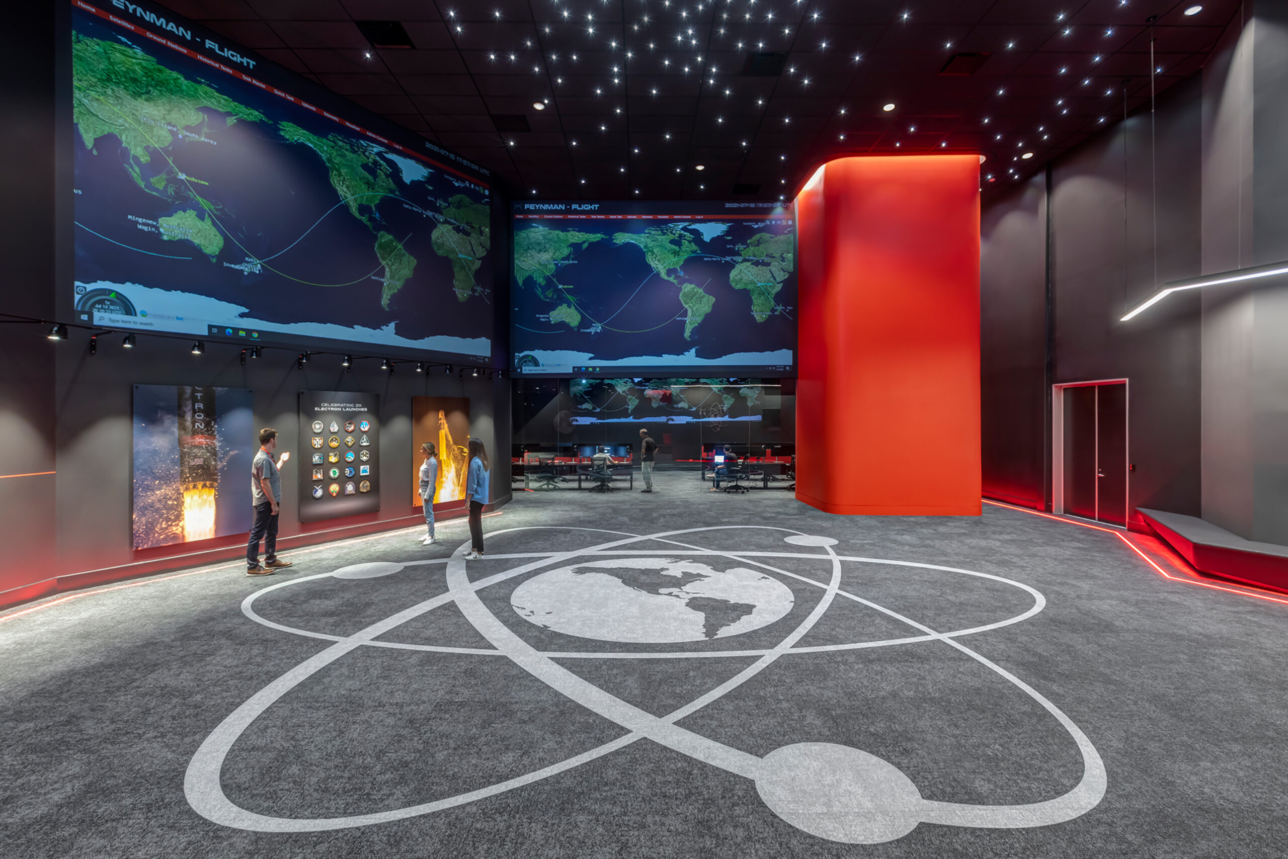 Image shows Rocket Lab customer experience center