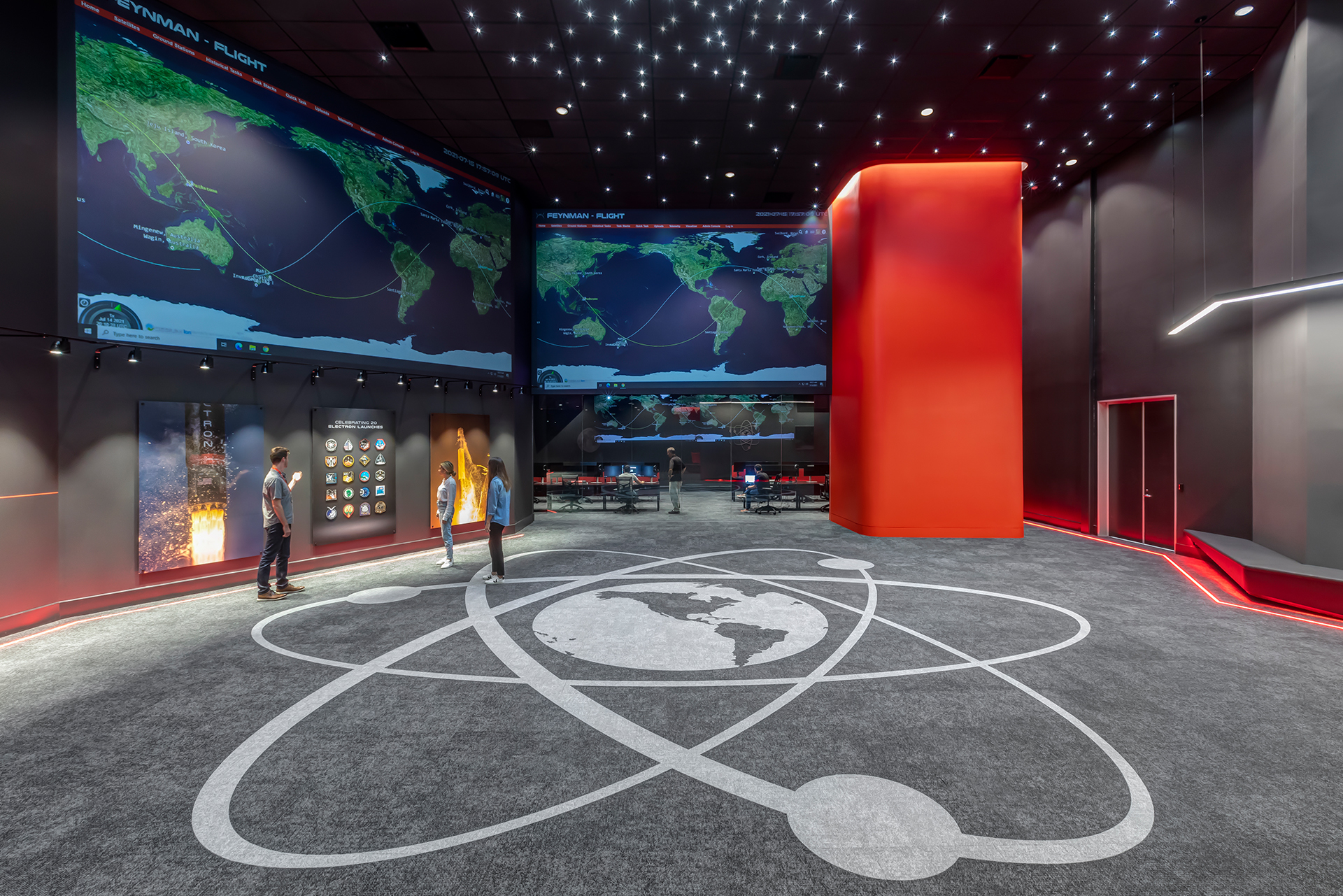 Image shows Rocket Lab customer experience center