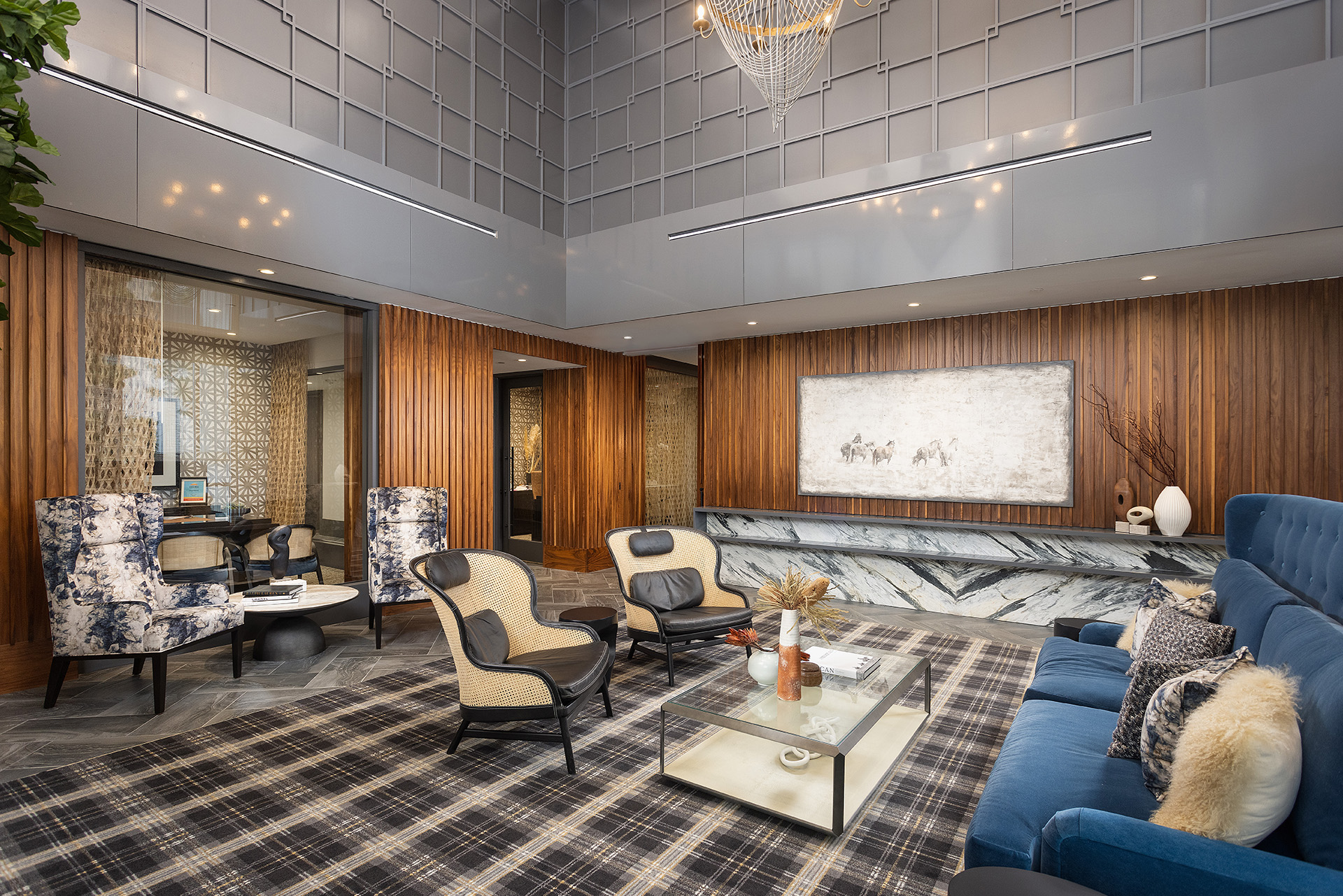 Halcyon House Lobby. Costa Mesa, CA