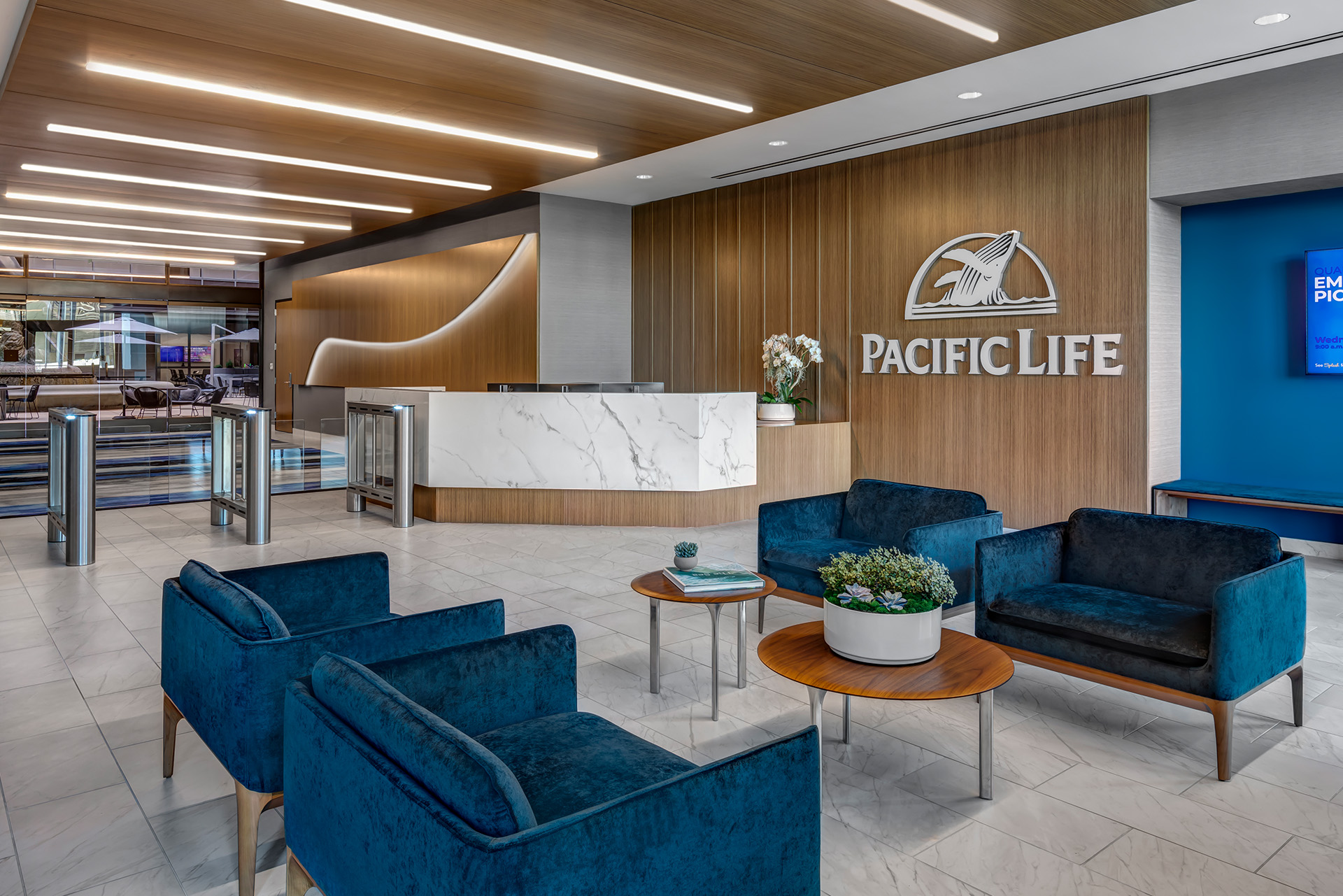Pacific Life, Newport Beach Headquarters Lobby.