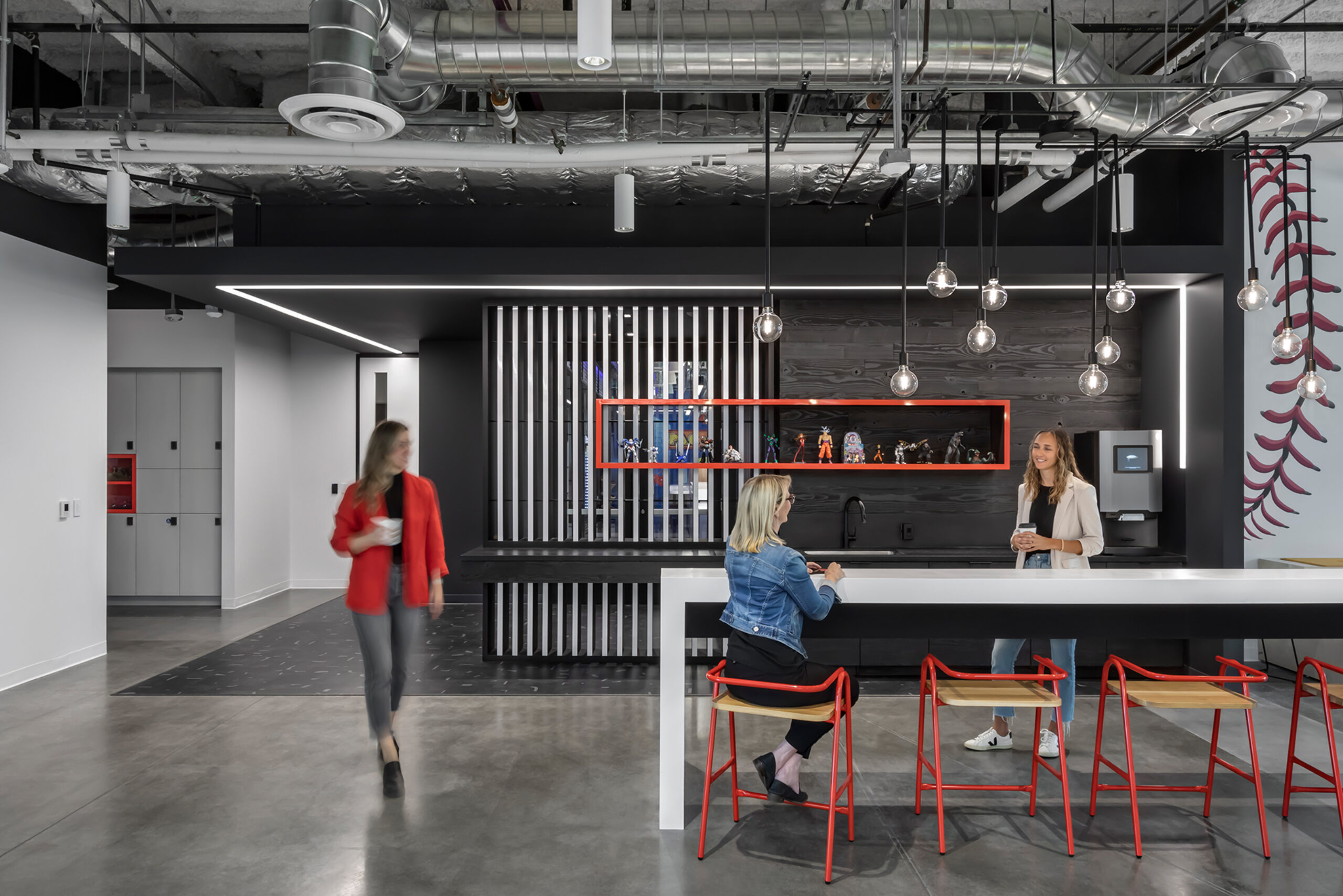 Coffee area at Bandai office