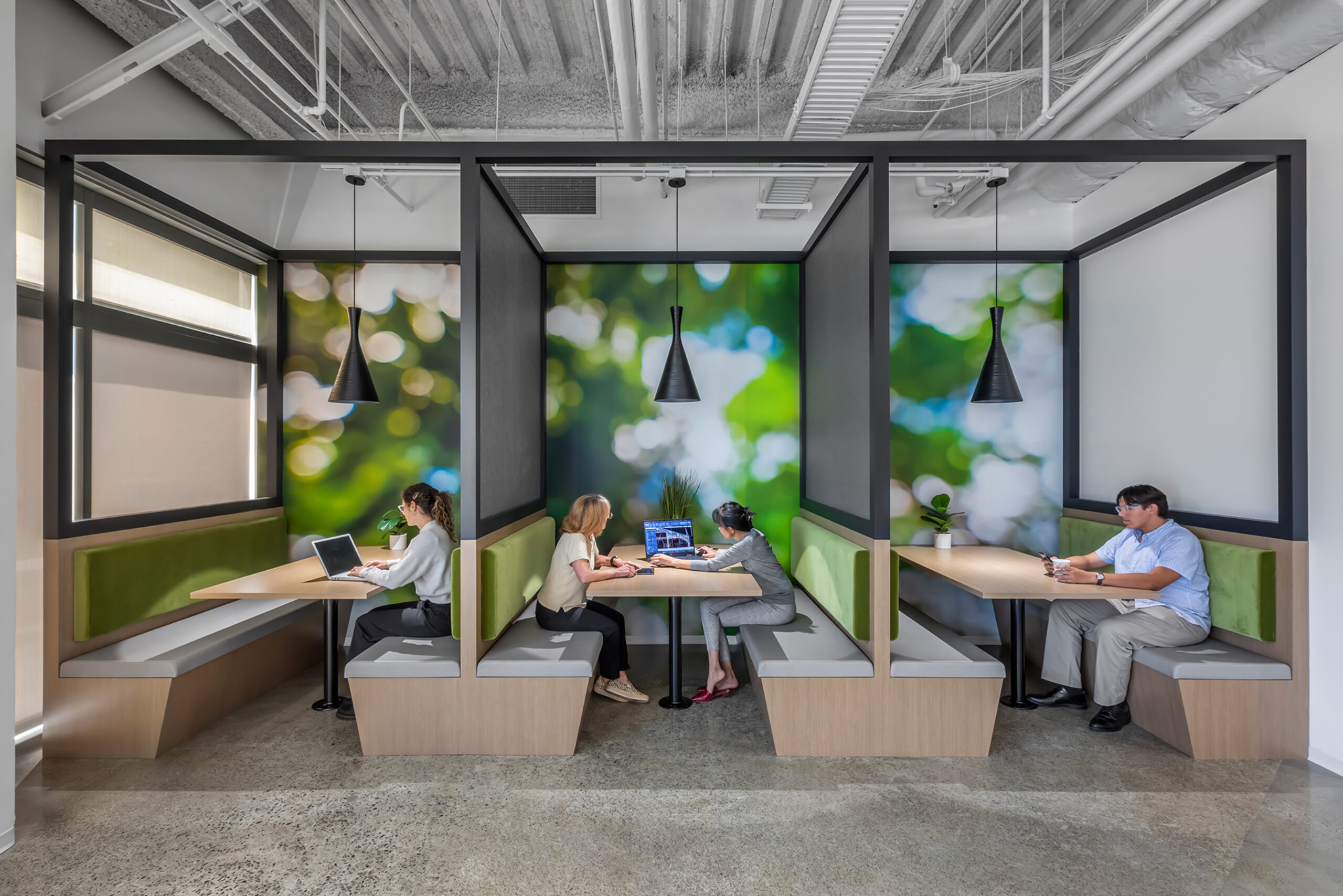 Fuscoe Engineering Break Room booths